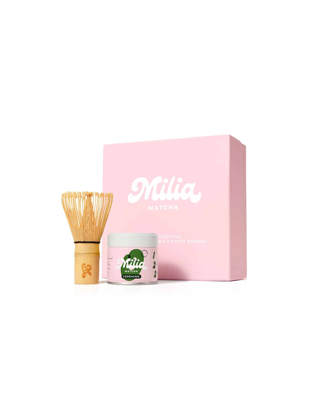 Coffret Milia Matcha duo fouet en bambou et matcha cérémonie
