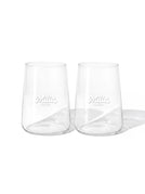 Lot de deux verres Milia Matcha fond blanc