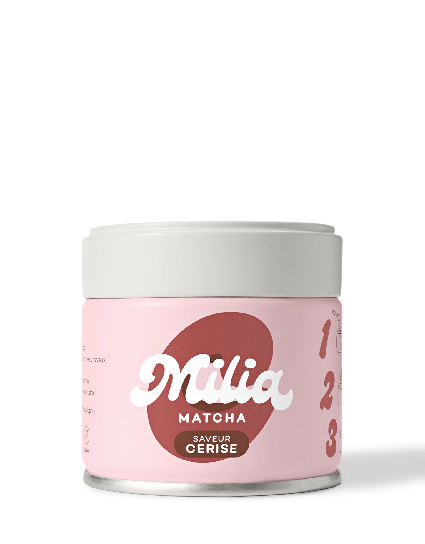Canette de matcha okumidori saveur cerise Milia Matcha