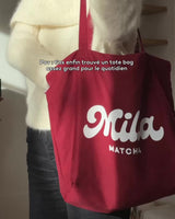 Tote Bag Milia Matcha - Bordeaux
