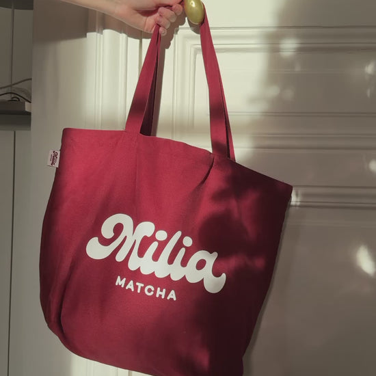 vidéo tote bag bordeaux